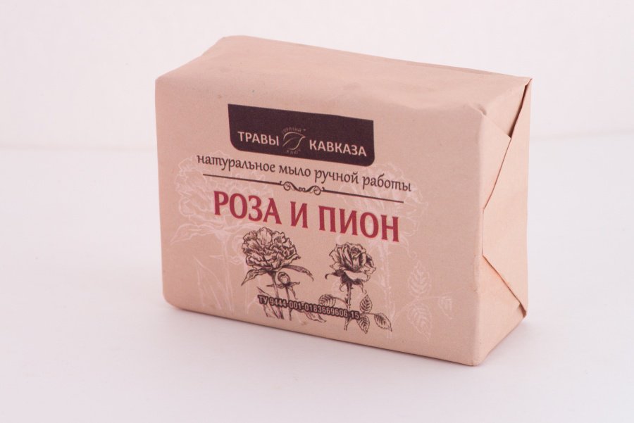 Купить мыло натуральное ручной работы "роза и пион" с доставкой по России