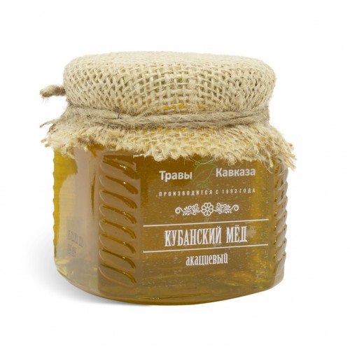 Купить мед натуральный кубанский акациевый 350 гр. с доставкой по России