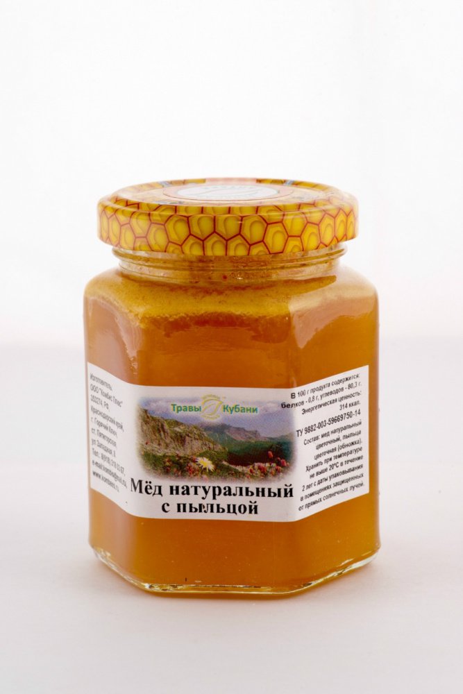 Купить мед натуральный с пыльцой цветочной (обножкой) с доставкой по России