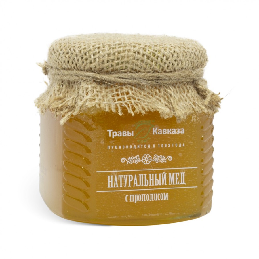 Купить мед натуральный с прополисом 350 гр. с доставкой по России