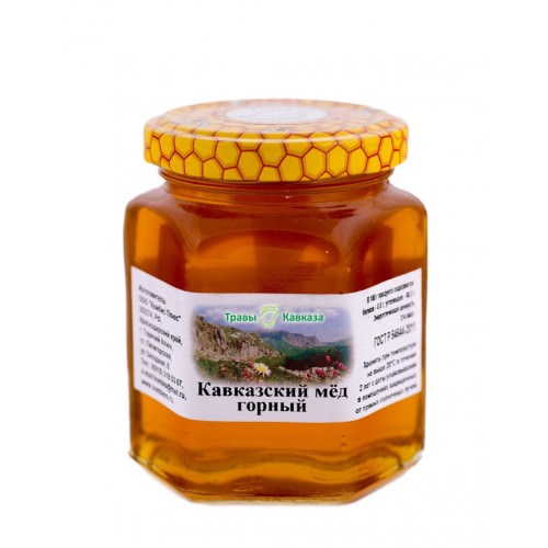 Купить мед натуральный кавказский горный 350 гр. с доставкой по России