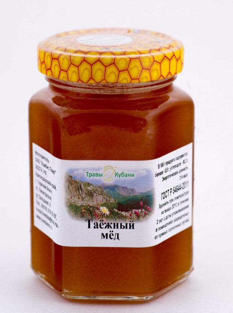 Купить мед натуральный таежный 350 гр с доставкой по России