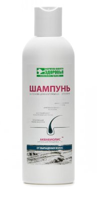 Купить шампунь от выпадения волос натуральный "аквабиолис" 200 мл. на основе грязи сакского озера с доставкой по России