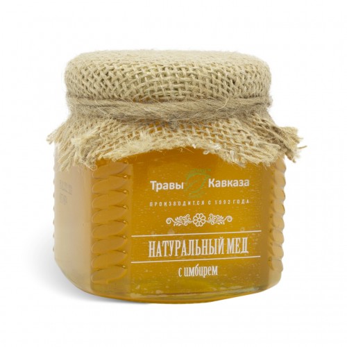 Купить мед натуральный с имбирем, 350 гр. с доставкой по России