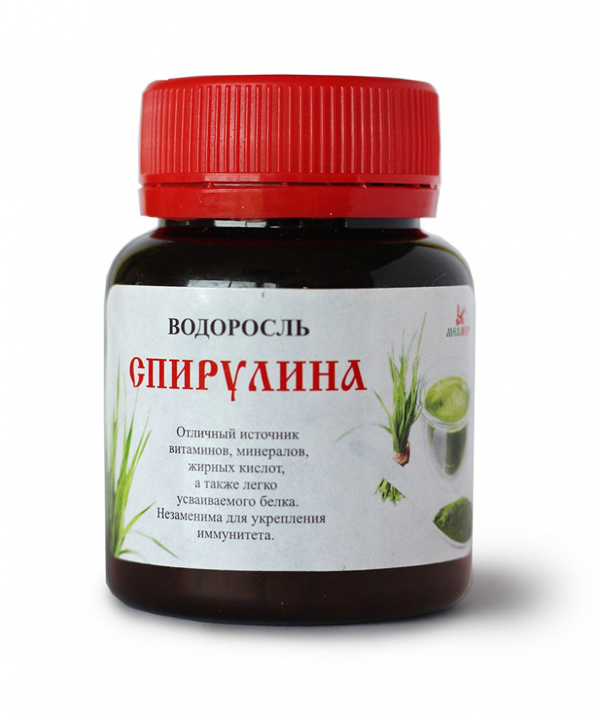 Купить водоросль спирулина 55 г (220 таблеток по 0,25 г) с доставкой по России