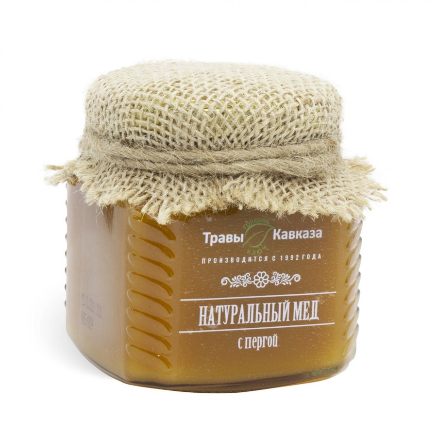 Купить мед натуральный с пергой 350 гр с доставкой по России