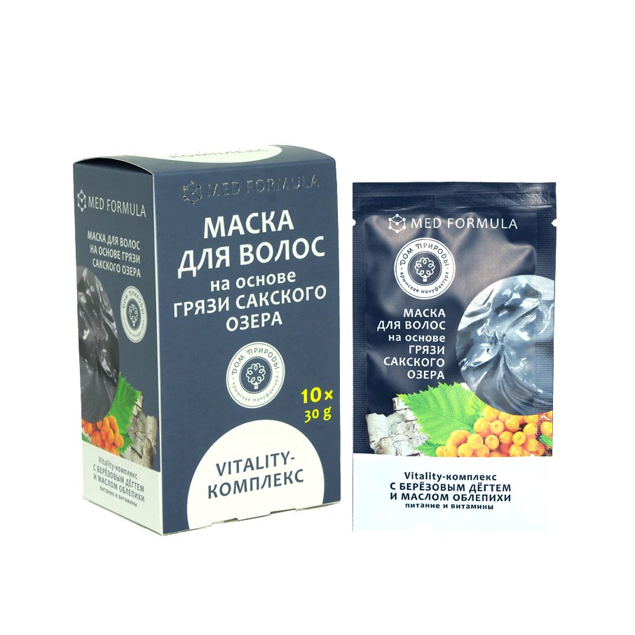 Купить маска для волос - питание и витамины 1 саше-пакет, 30 гр. на основе грязи сакского озера с доставкой по России